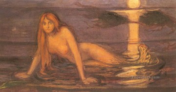  Edvard Obras - Edvard Munch La dama del mar Desnudo abstracto